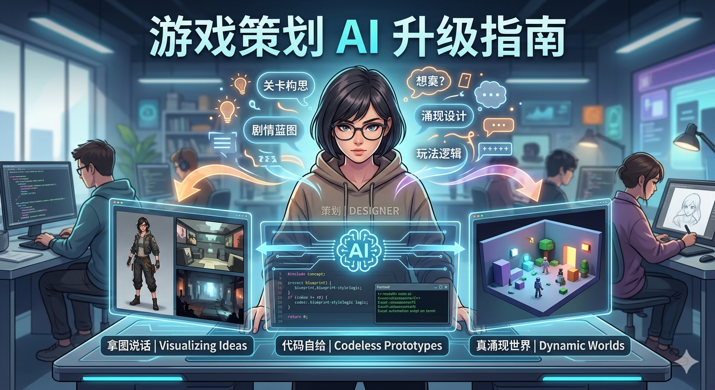 Featured image of post 游戏制作新常态：当美术与程序拥抱AI，策划如何升级自己的工作流？